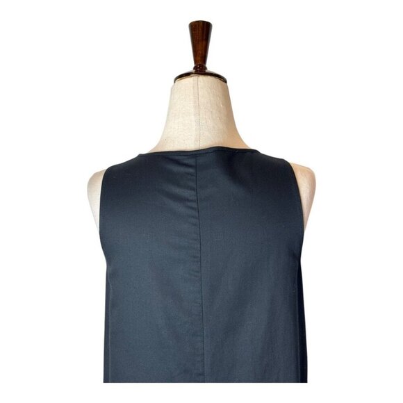 Maeve Dress Women XS‎ Black Linen Blend Asymmetric Hem Sleeveless Ismene Midi - Picture 6 of 10